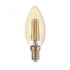 LED žárovka 4W COB Filament Golden Glass candle E14 400lm ULTRA TEPLÁ